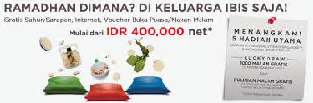 Selama Ramadhan Hotel ibis Tawarkan Menginap Berhadiah