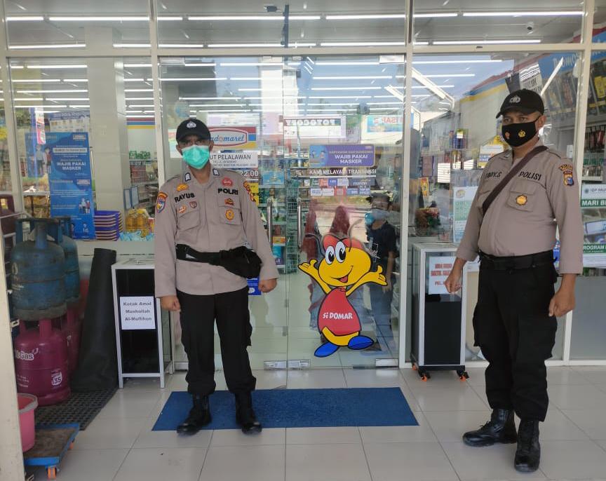 Polsek Bunut Gelar Patroli C3 dan Sosialisasi Prokes