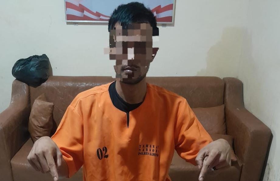 Jaga Kamtibmas Pilkada, Polisi Bekuk Pengedar Narkoba di Kampar