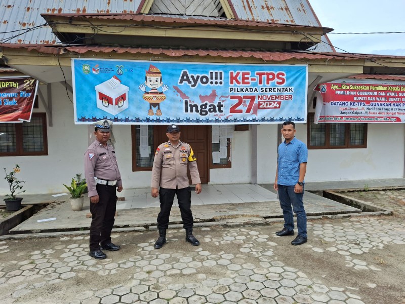 Polsek Minas Gelar Patroli Dialogis Jaga Kamtibmas Jelang Pilkada 2024 dan Menyambangi Kantor Sekretariat PPS