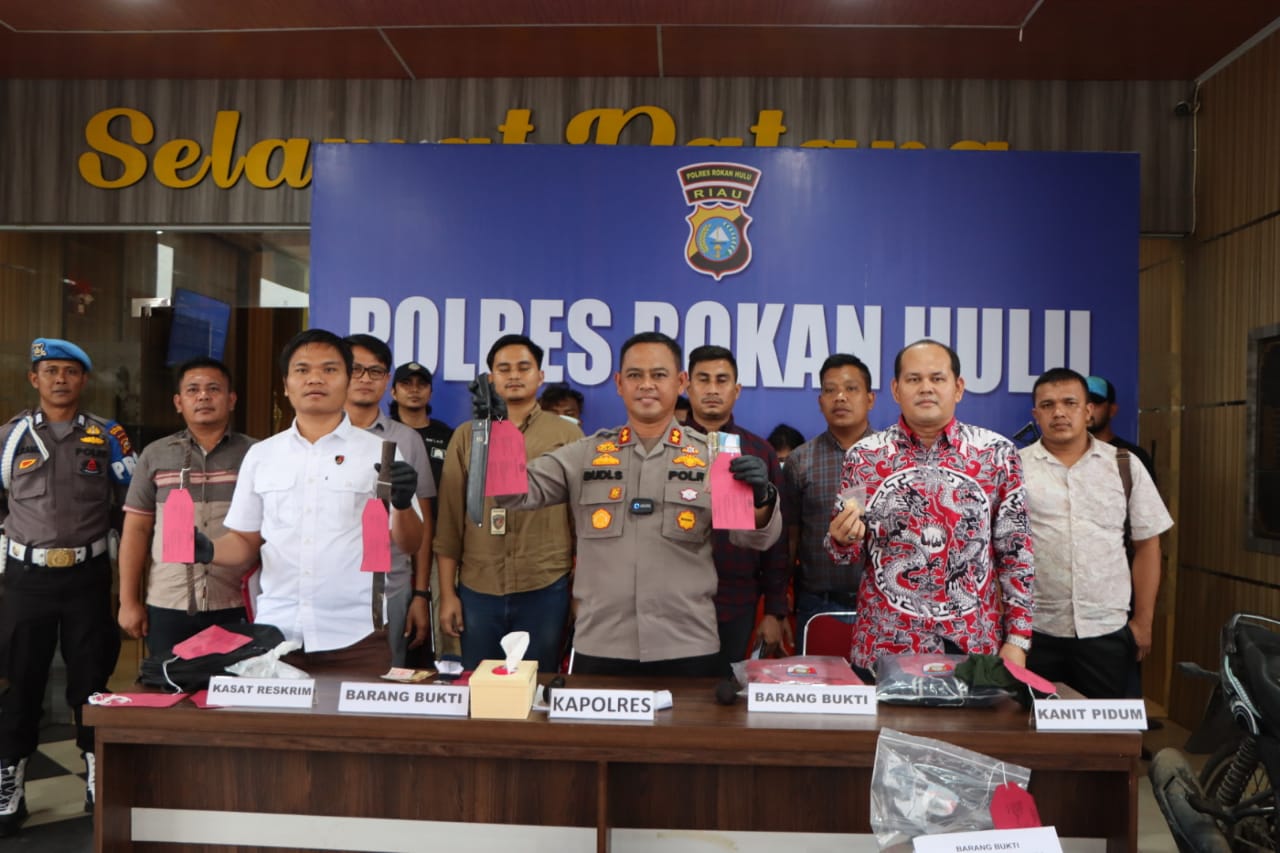 Polres Rohul Tangkap Lima Pelaku Spesialis Rumah Kosong