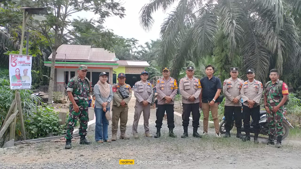 Polisi Amankan Kampanye Calon Bupati Inhil di Kecamatan Kemuning