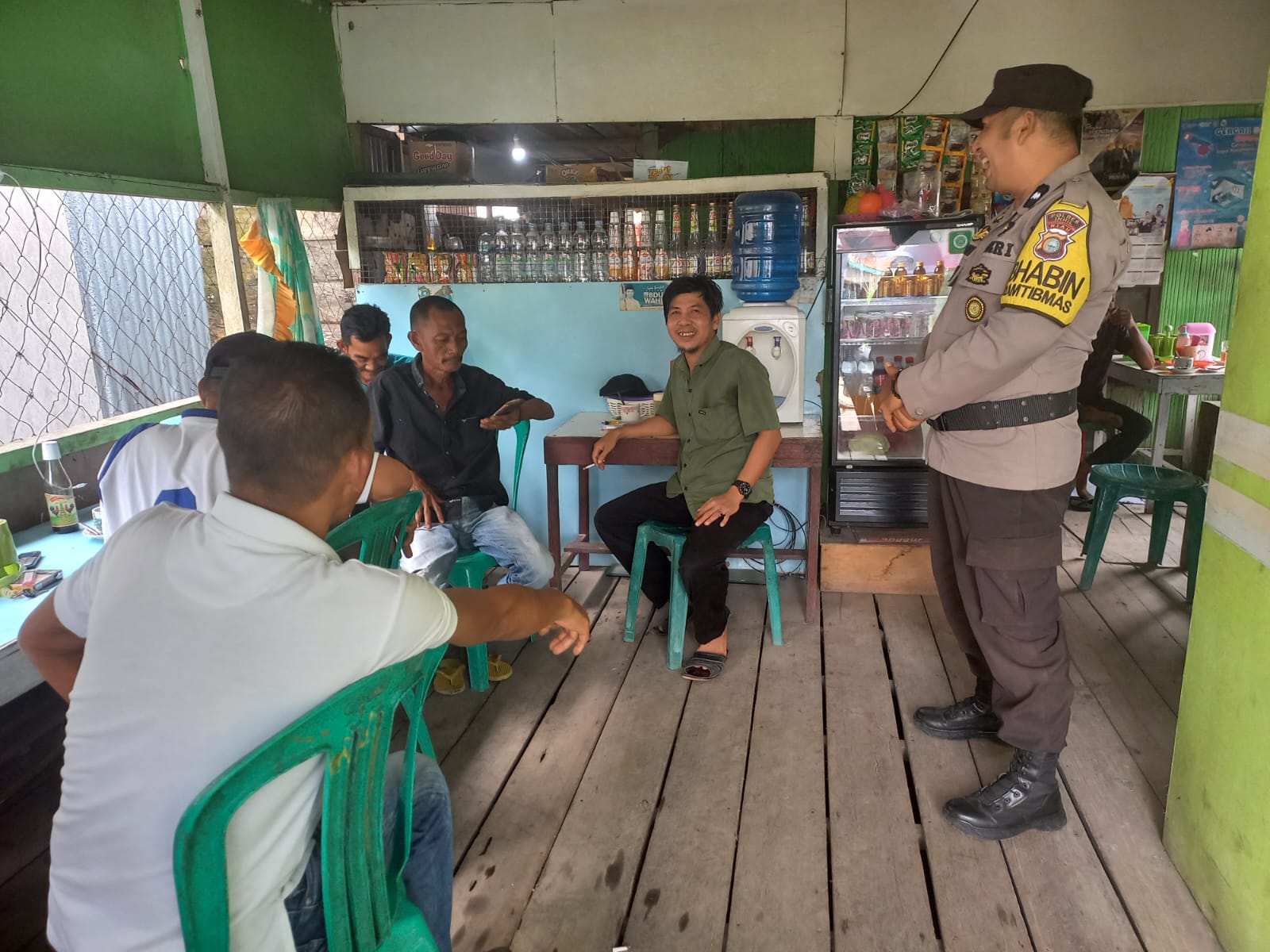 Polsek Batang Tuaka Cooling System Pemilu 2024 di Desa Tanjung Siantar