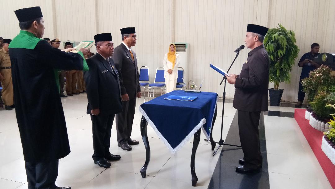 Wabup Meranti Lantik Pejabat Eselon II, Ingatkan Dalam Sumpah Jabatan Tersemat Tanggung Jawab