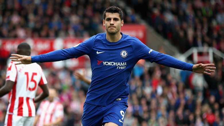 Morata Hat-trick, Chelsea Gilas Stoke 4-0
