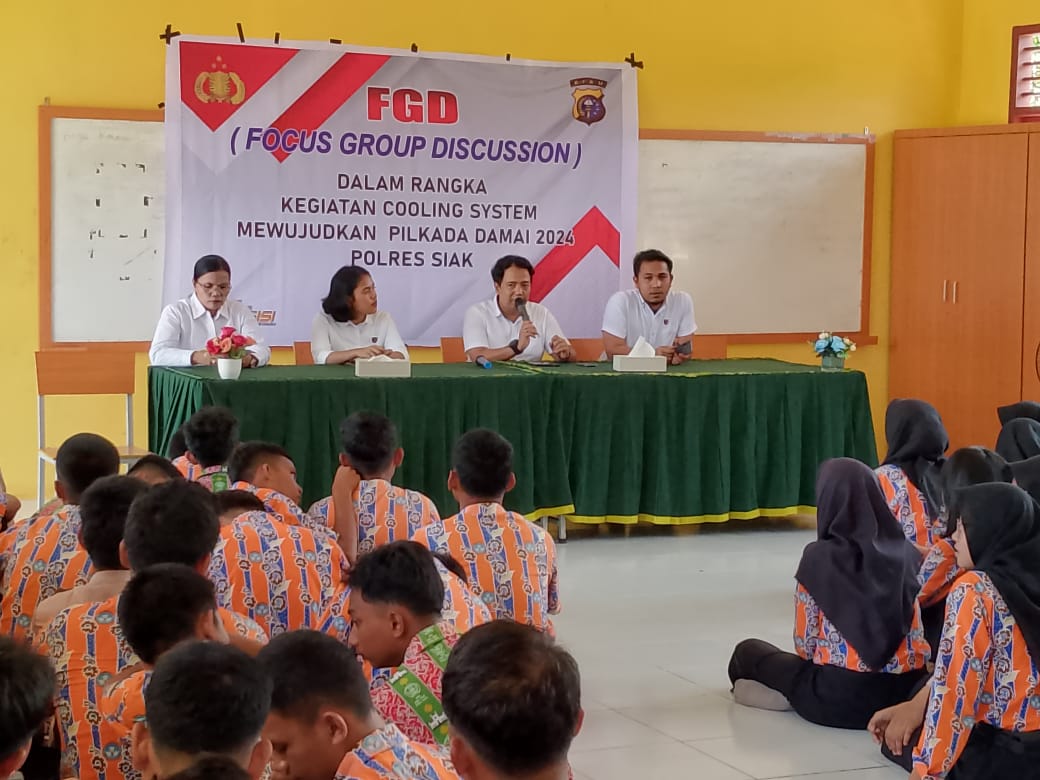 Satnarkoba Polres Siak Gelar FGD, Sosialisasikan Bahaya Narkoba dan Ajak Dukung Pilkada Damai