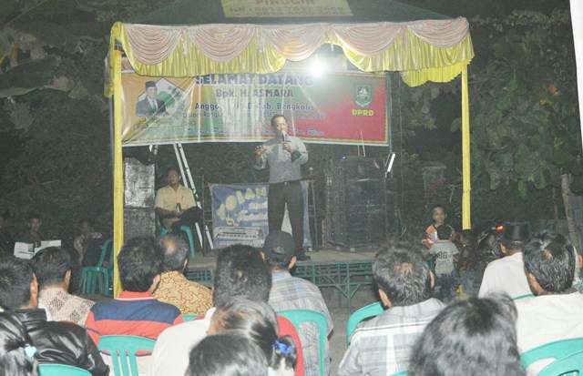 Reses II Anggota DPRD Bengkalis, H Asmara Sambangi Desa Pangkalan Libut