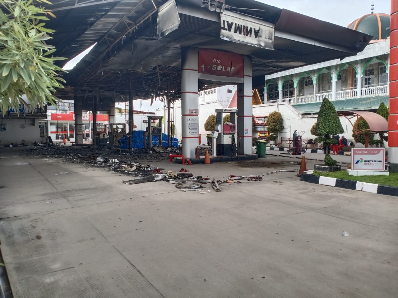 Kebakaran SPBU Ababil, Selain Dugaan Karena Frekuensi HP, Polisi Juga Selidiki Dugaan Ini..