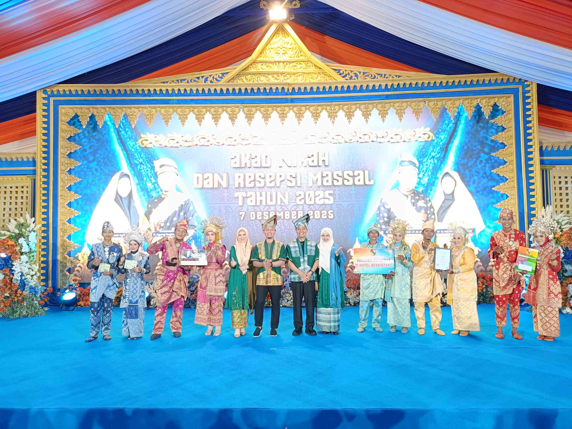 Meriah! 71 Pasangan Ikuti Nikah Massal Gratis Pemko Pekanbaru