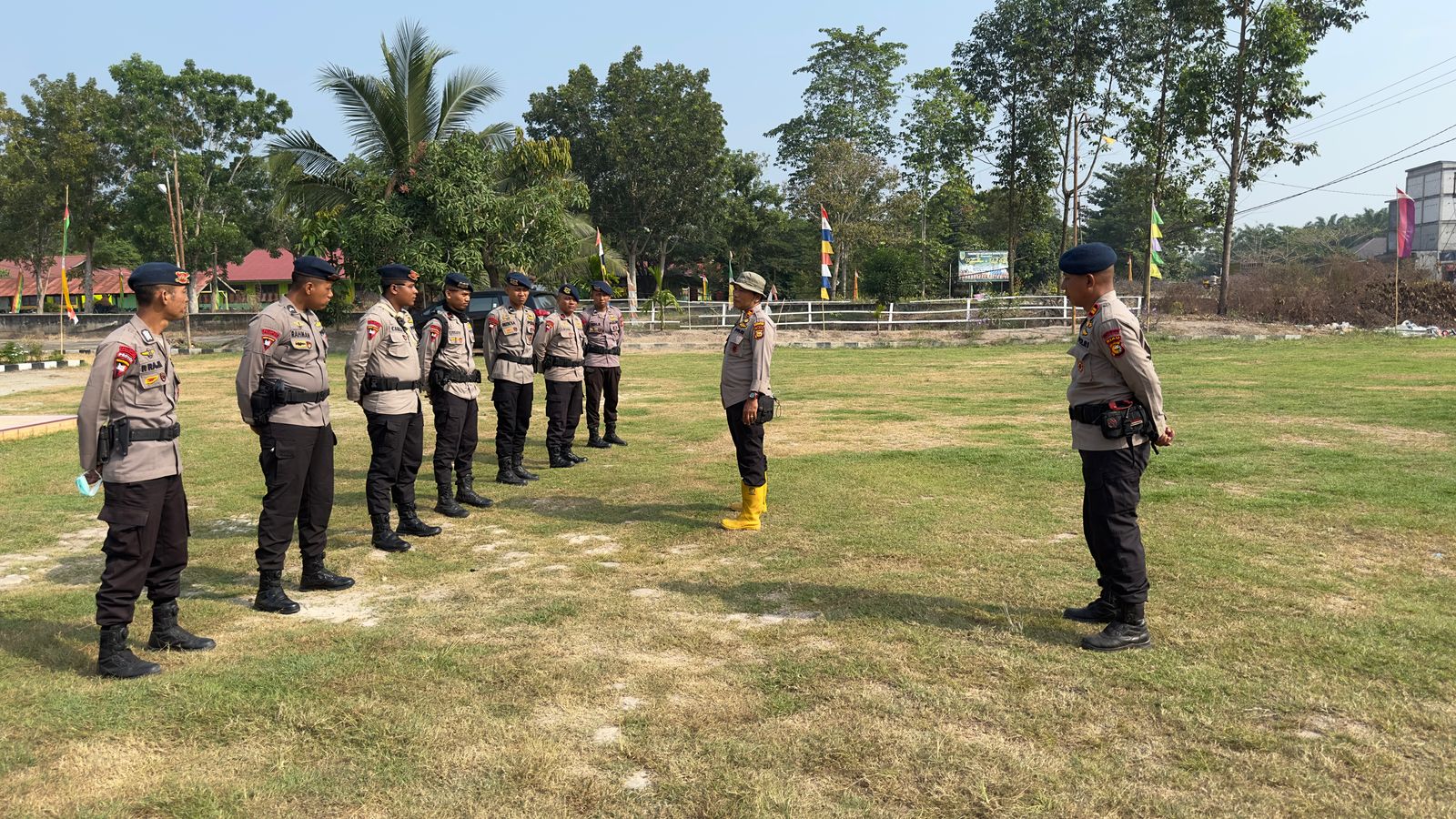 Cegah Karhutla, Kapolsek Bangko Pusako Pimpin Patroli Gabungan di Titik Rawan