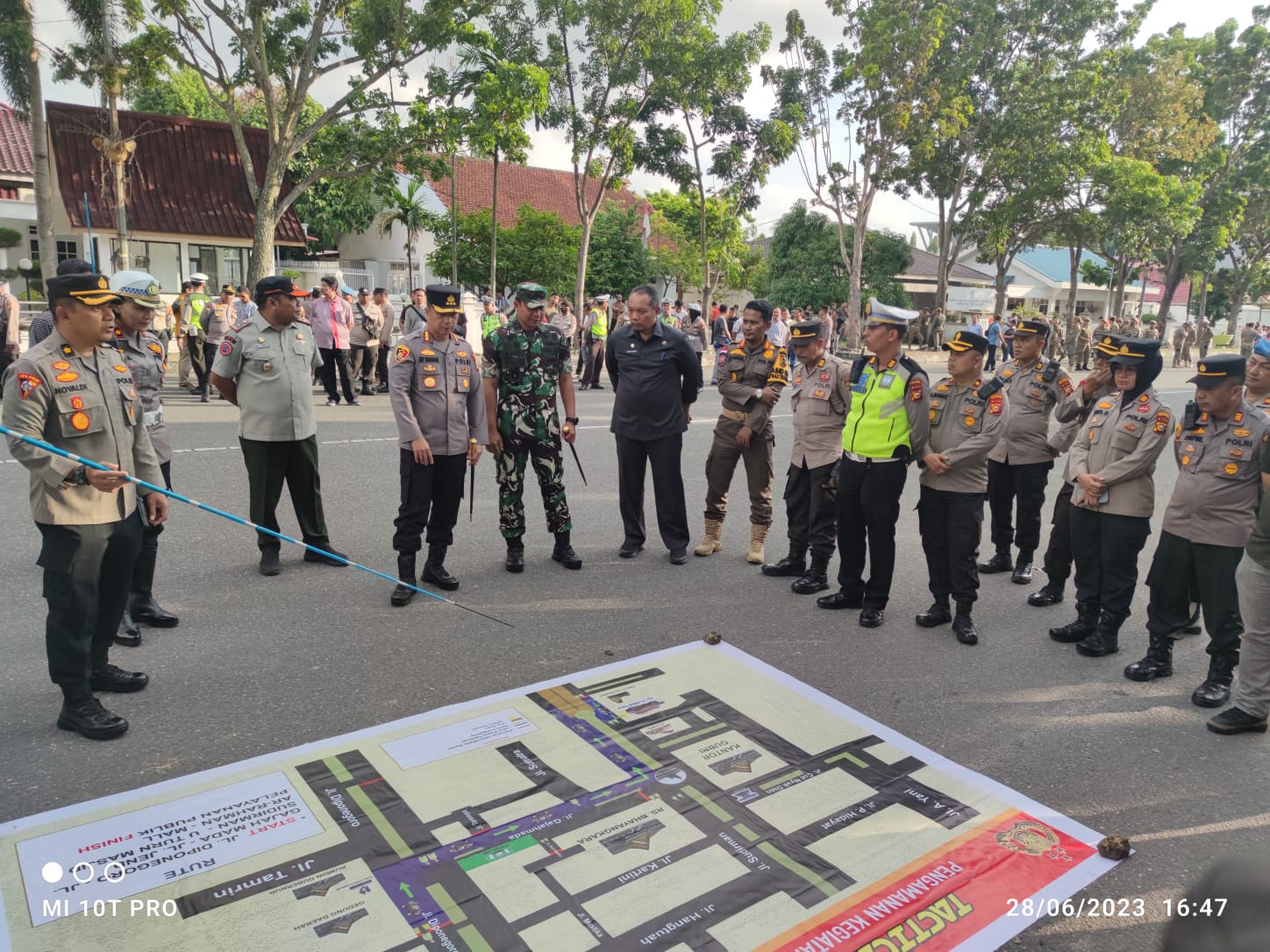 500 Personil Gabungan Amankan Malam Takbiran Idul Adha 1444 H