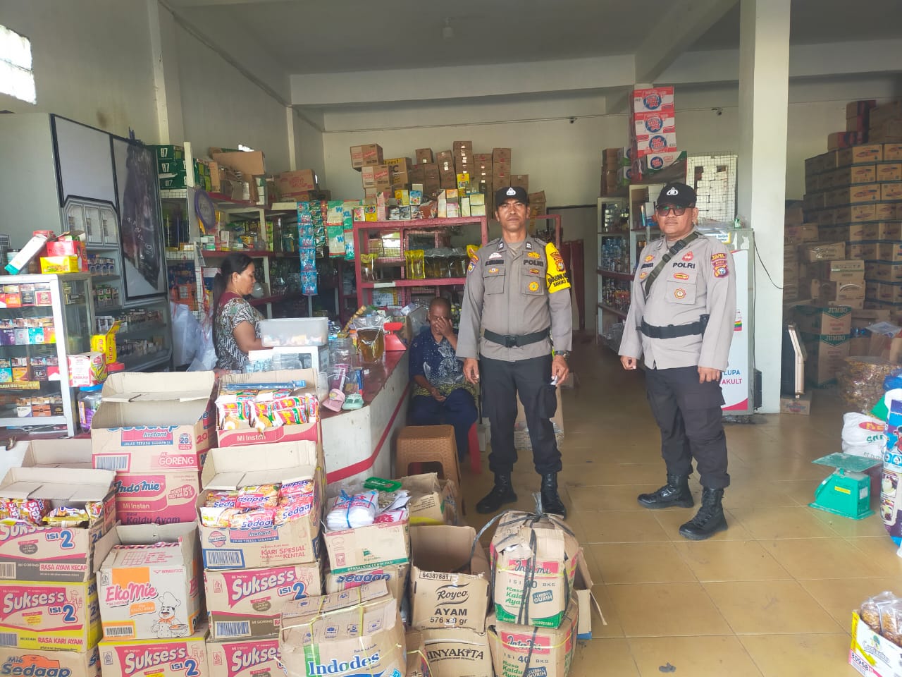 Polsek Bangko Pusako Gelar Patroli Rutin Antisipasi C3 di Tempat Keramaian