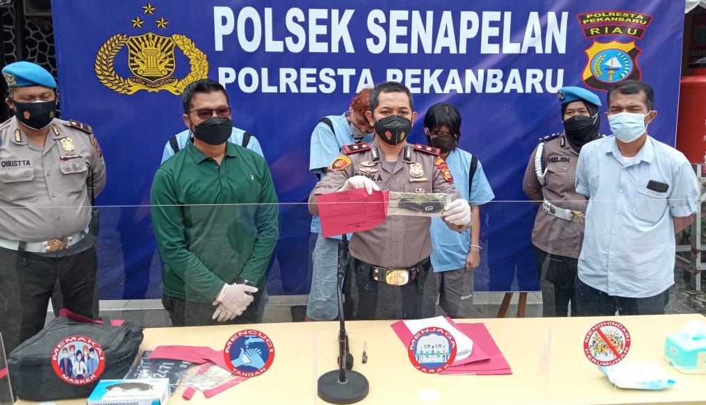 Sindikat Pencurian Sepeda Motor di Pekanbaru, Dua Perempuan Residivis Diringkus Bersama Penadah