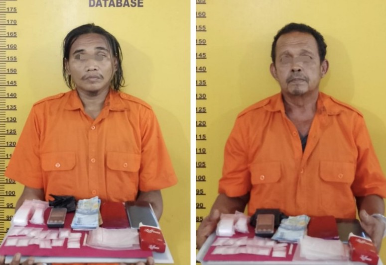 Satresnarkoba Polres Inhu Gulung Bandar dan Kurir Sabu di Air Molek