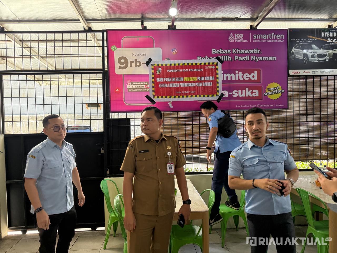 Kedapatan Tak Bayar Pajak, Bapenda Pekanbaru Tindak Sejumlah Pelaku Usaha