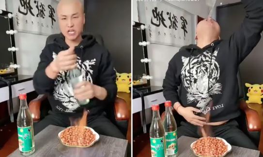 Ngeri, Influencer Asal China Tewas Pasca Mukbang 7 Botol Miras