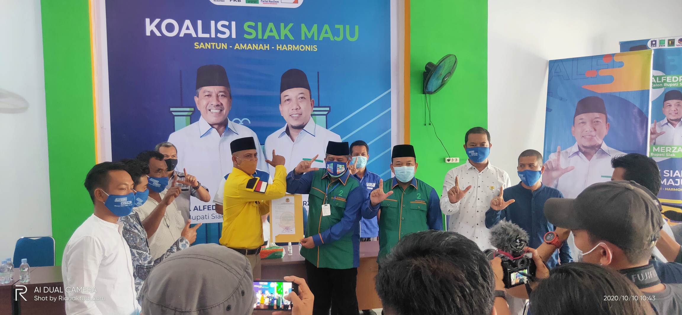 Luar Biasa! Setengah Penduduk Siak Coblos Paslon Petahana, Kalahkan 5 Partai Besar