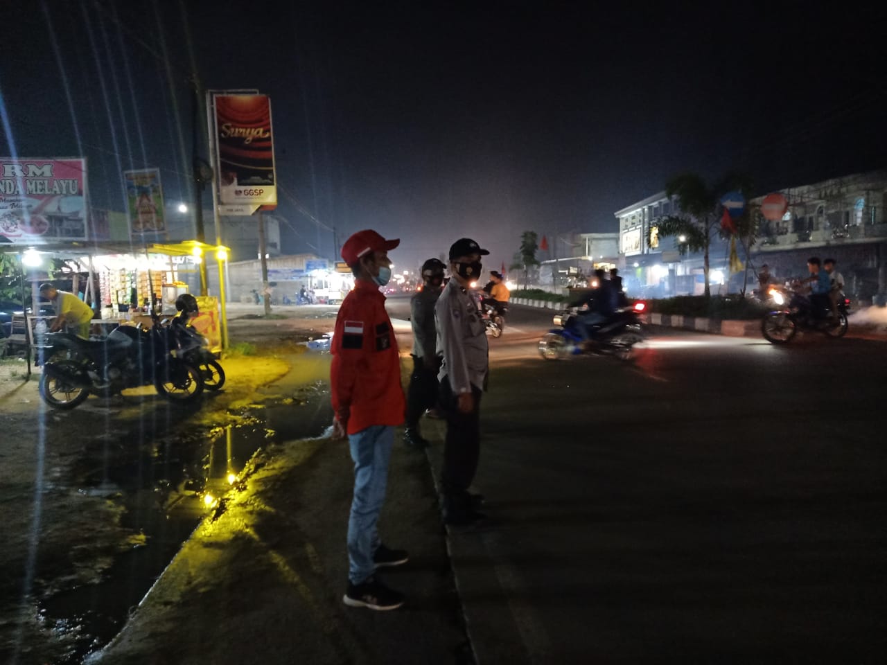 Polsek Pangkalan Kuras Lakukan Pengamanan Tahun Baru 2021