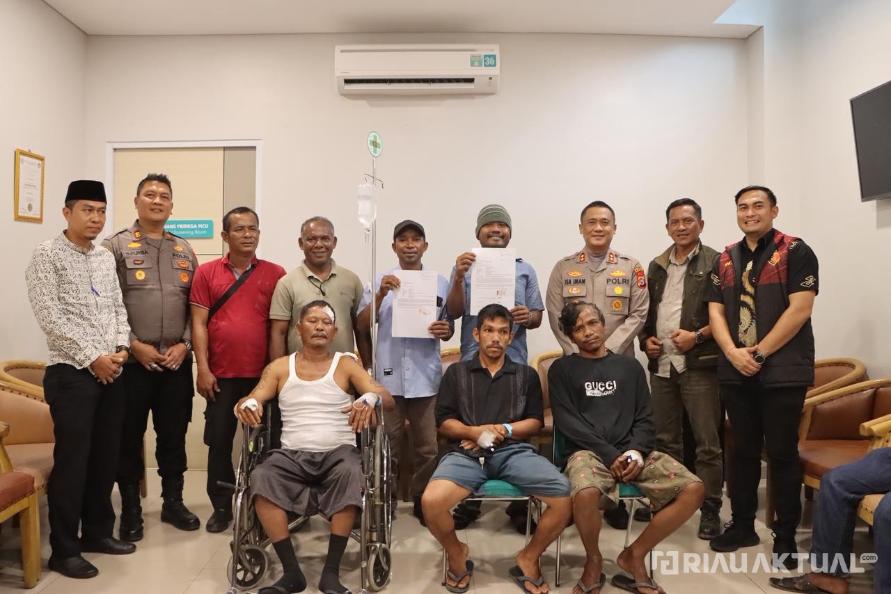 Polres Rohil Fasilitasi Perdamaian Warga dan PT UTS Lewat Restorative Justice