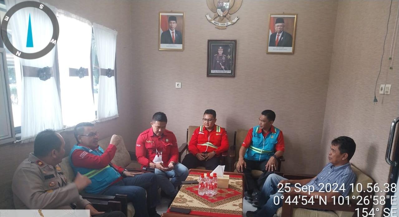 Sinergi Polsek Minas dan PLN Rumbai Wujudkan Kamtibmas Jelang Pilkada 2024
