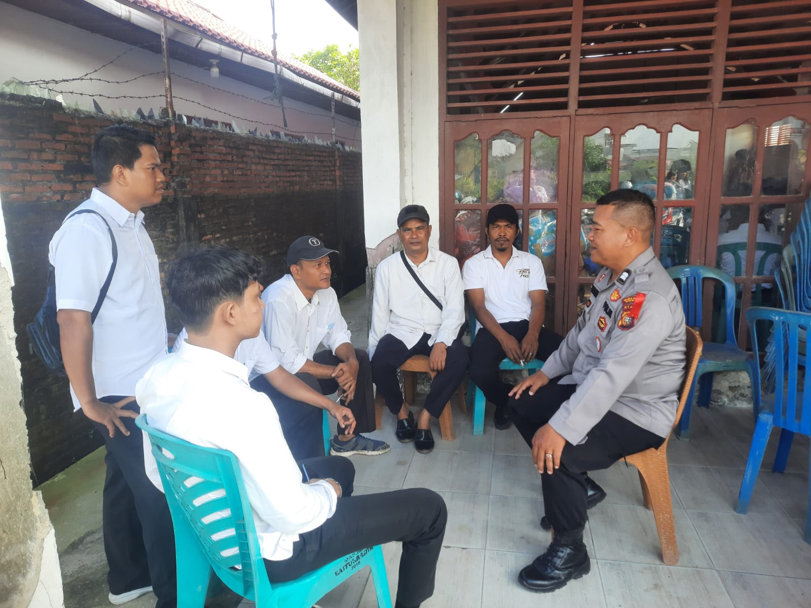 Polsek Dumai Kota Sambang Warga untuk Ciptakan Pemilu Damai 2024