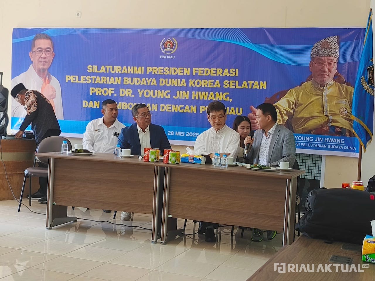 Delegasi Korea Selatan dan Malaysia Kunjungi PWI Riau, Bahas Kerja Sama Pers dan Budaya
