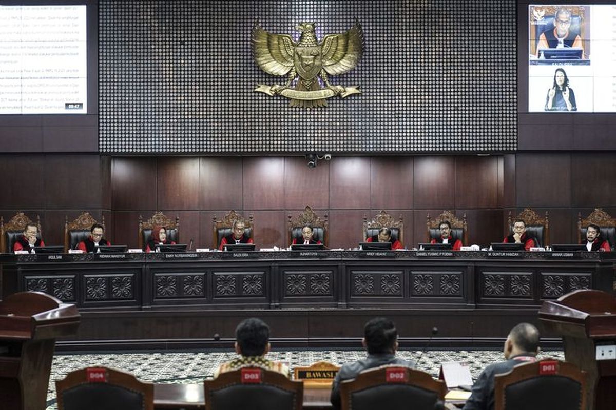 MK Gelar Sidang Pembacaan Putusan Sengketa Pilkada 2024