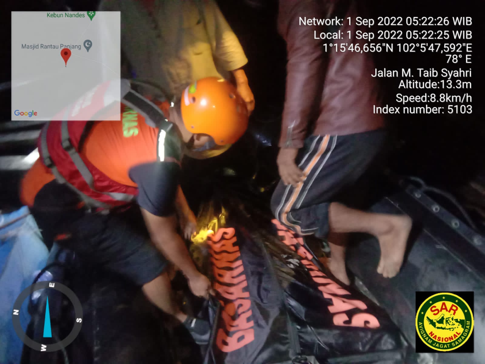 3 Hari Pencarian, Jasad Korban Tenggelam di Sungai Siak Kecil Bengkalis Ditemukan