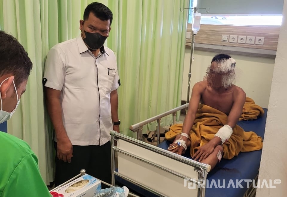 Cekcok Mulut, Pemotor Dibacok Pakai Parang