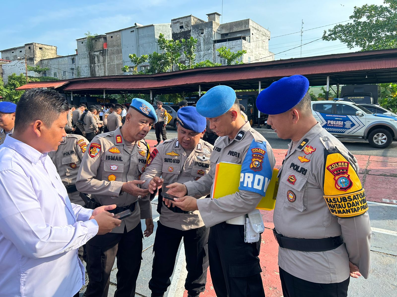 Cegah Judol dan Pinjol, Polres Inhil Periksa Gawai Personel