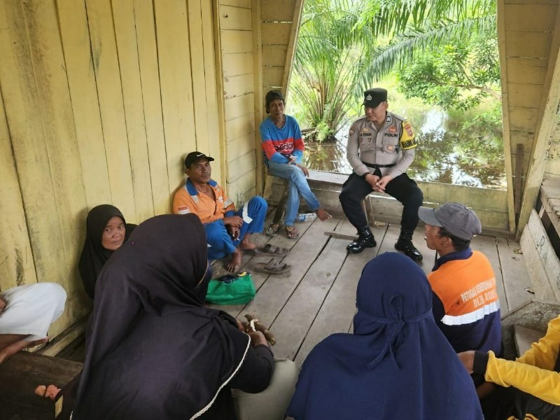 Ipda Andrianto Imbau Warga Rimba Melintang Jaga Situasi Kondusif Selama Pilkada