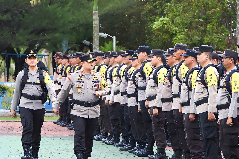 Pimpin Apel Pengecekan PAM TPS, AKBP Asep: Siak Harus Aman