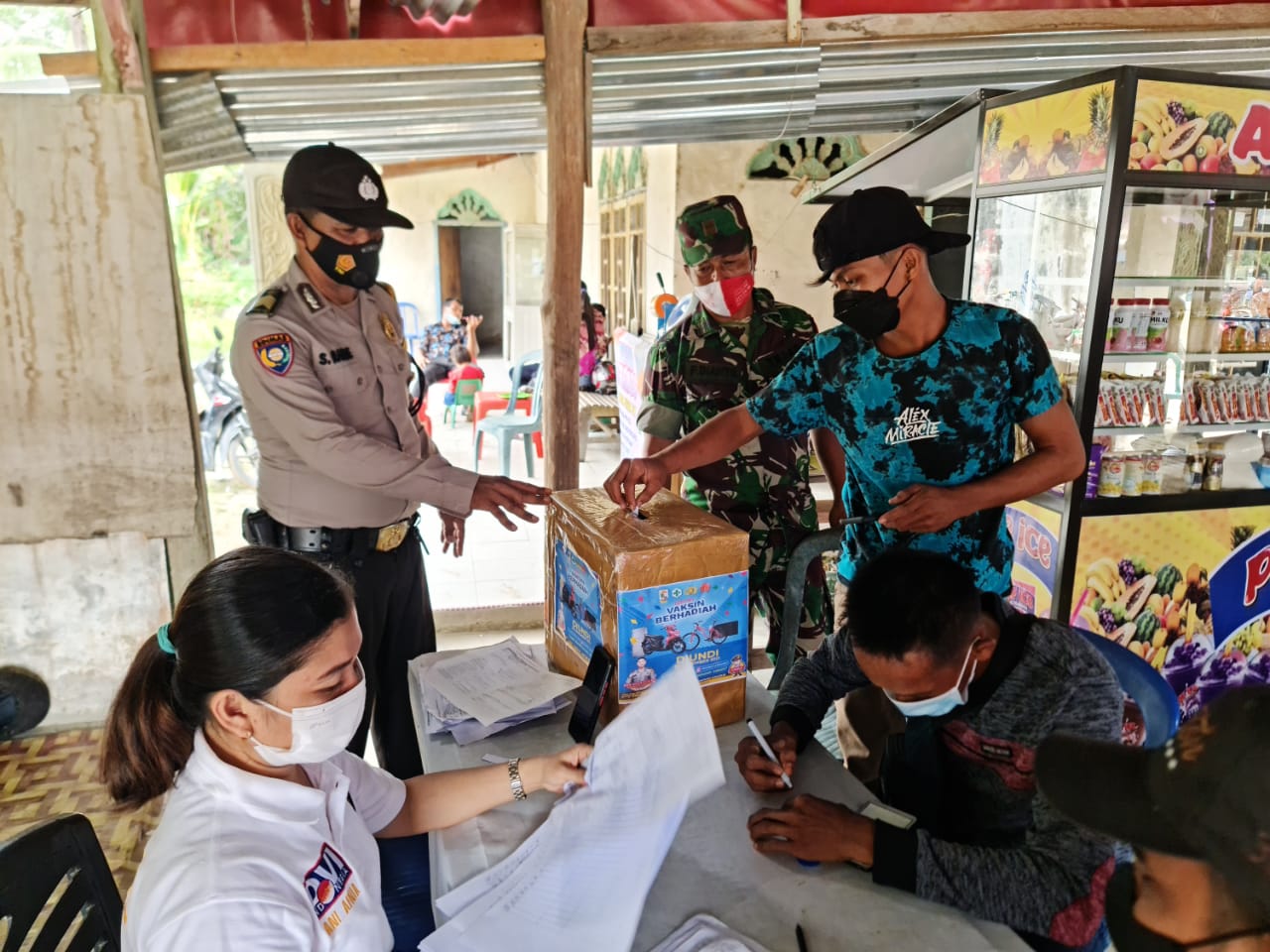Polsek Langgam Upayakan Percepatan Target Vaksinasi