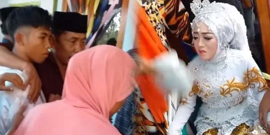 Viral Video Pengantin Pria Ketakutan dan Pingsan Saat Lihat Pengantin Wanitanya
