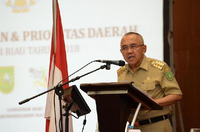 Tingkatkan Ekonomi Riau, Gubernur Riau Sampaikan Harapan