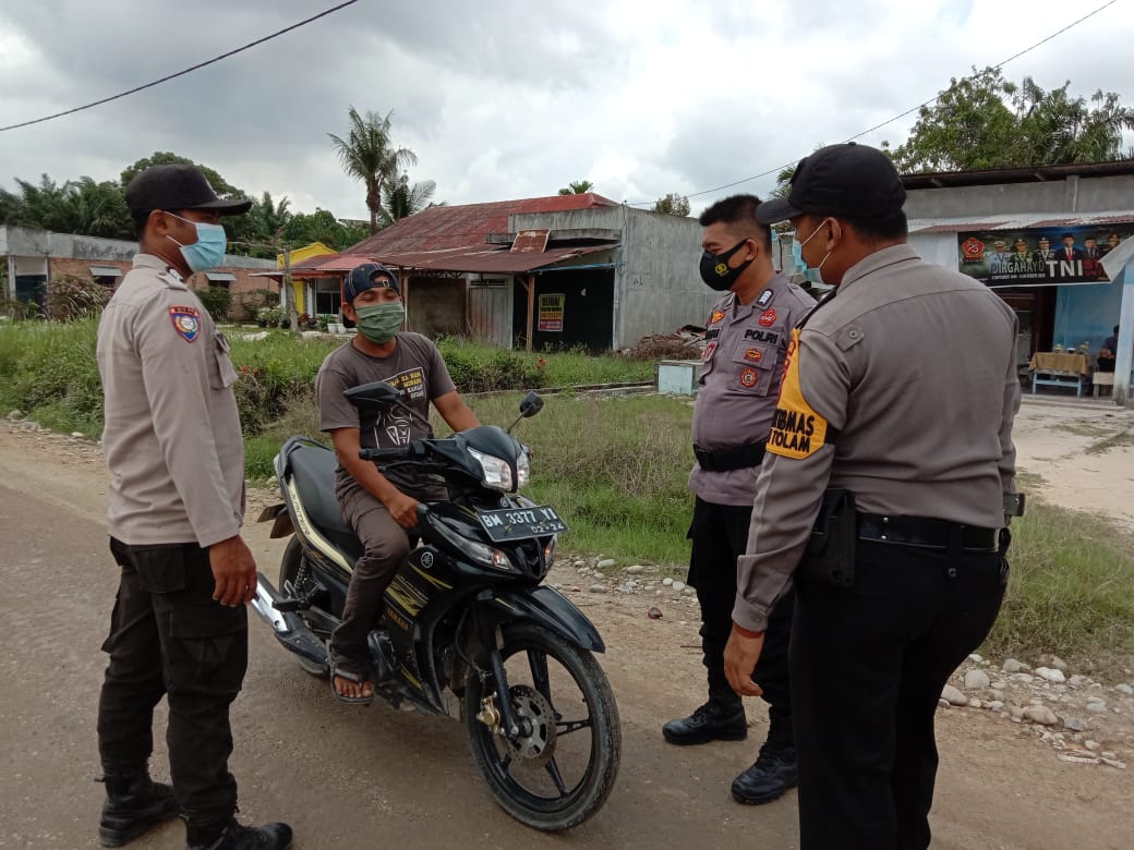 Polsubsektor Pelalawan Lakukan Operasi Yustisi