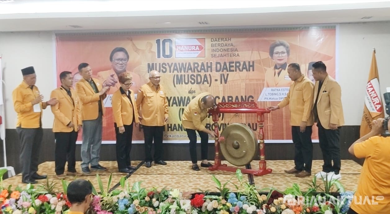 Hanura Riau Gelar Musda dan Muscab Serentak, Darnil Terpilih Jadi Ketua DPD, Zulfahmi Pimpin Pekanbaru
