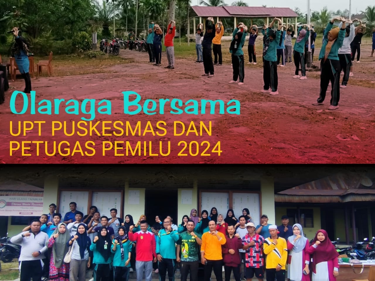 Kapolsek Enok Sosialisasikan Pemilu 2024 Melalui Olahraga Bersama di Kantor Camat