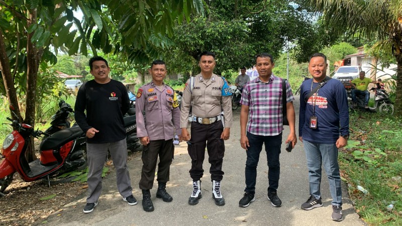 Polsek Singingi Hilir Amankan Kampanye Tatap Muka Paslon Pilkada Kuantan Singingi 2024