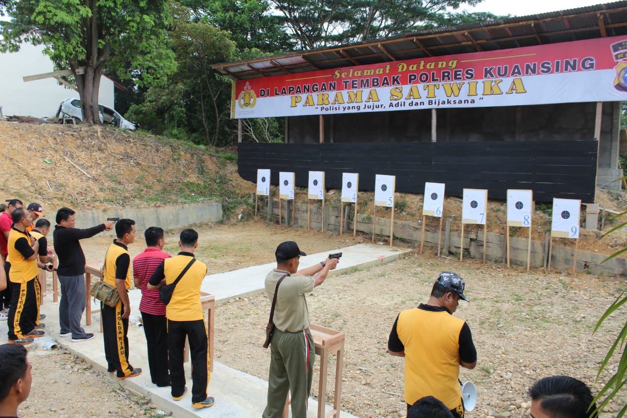 Polres Kuansing Resmikan Lapangan Tembak Prama Satwika