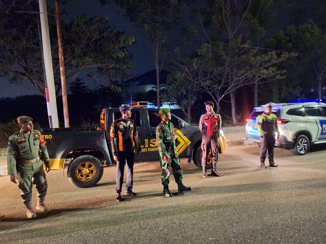 Polres Kuansing Gelar Patroli Blue Light untuk Amankan Pilkada Serentak 2024