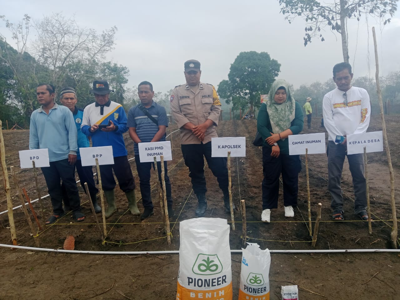 Dukung Program Presiden, Pemdes Lebuh Lurus Laksanakan Penanaman Jagung