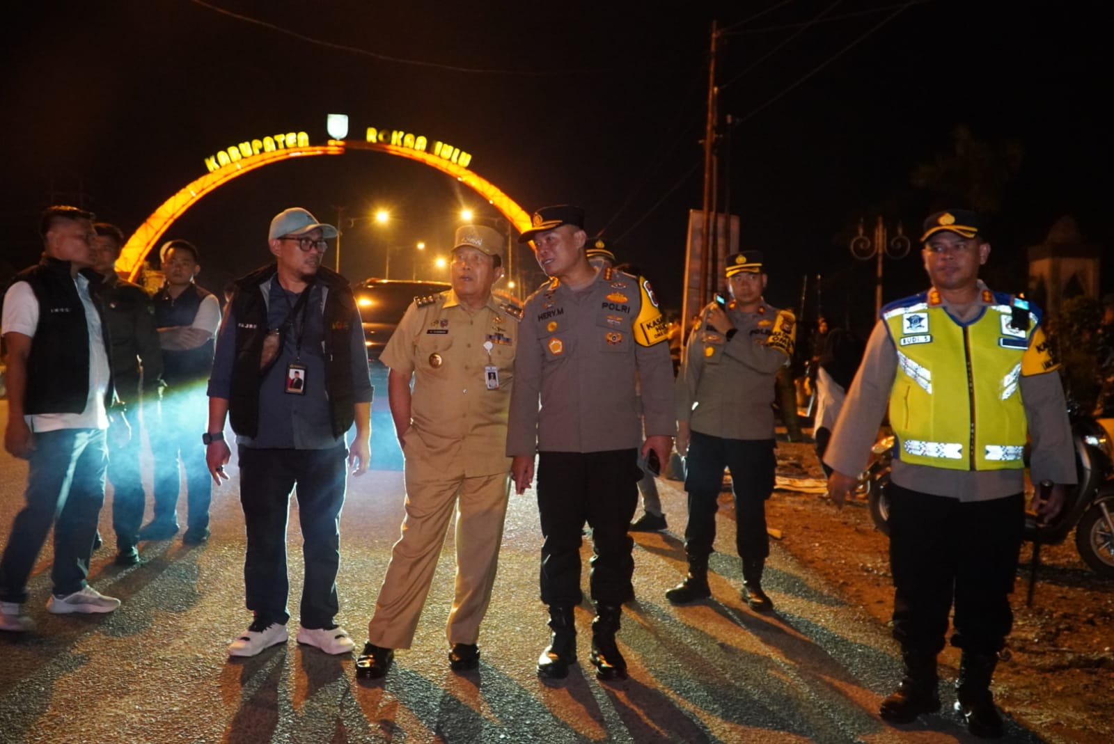 Polres Rohul Bersama Bawaslu Razia Antisipasi Money Politik