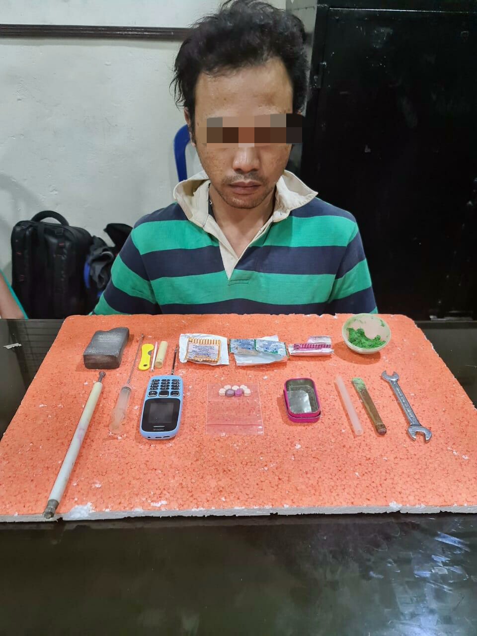 Jual Rp 200 Ribu Perbutir,  Ini Komposisi Mengerikan Racikan Pembuat Ektacy Palsu di Tembilahan