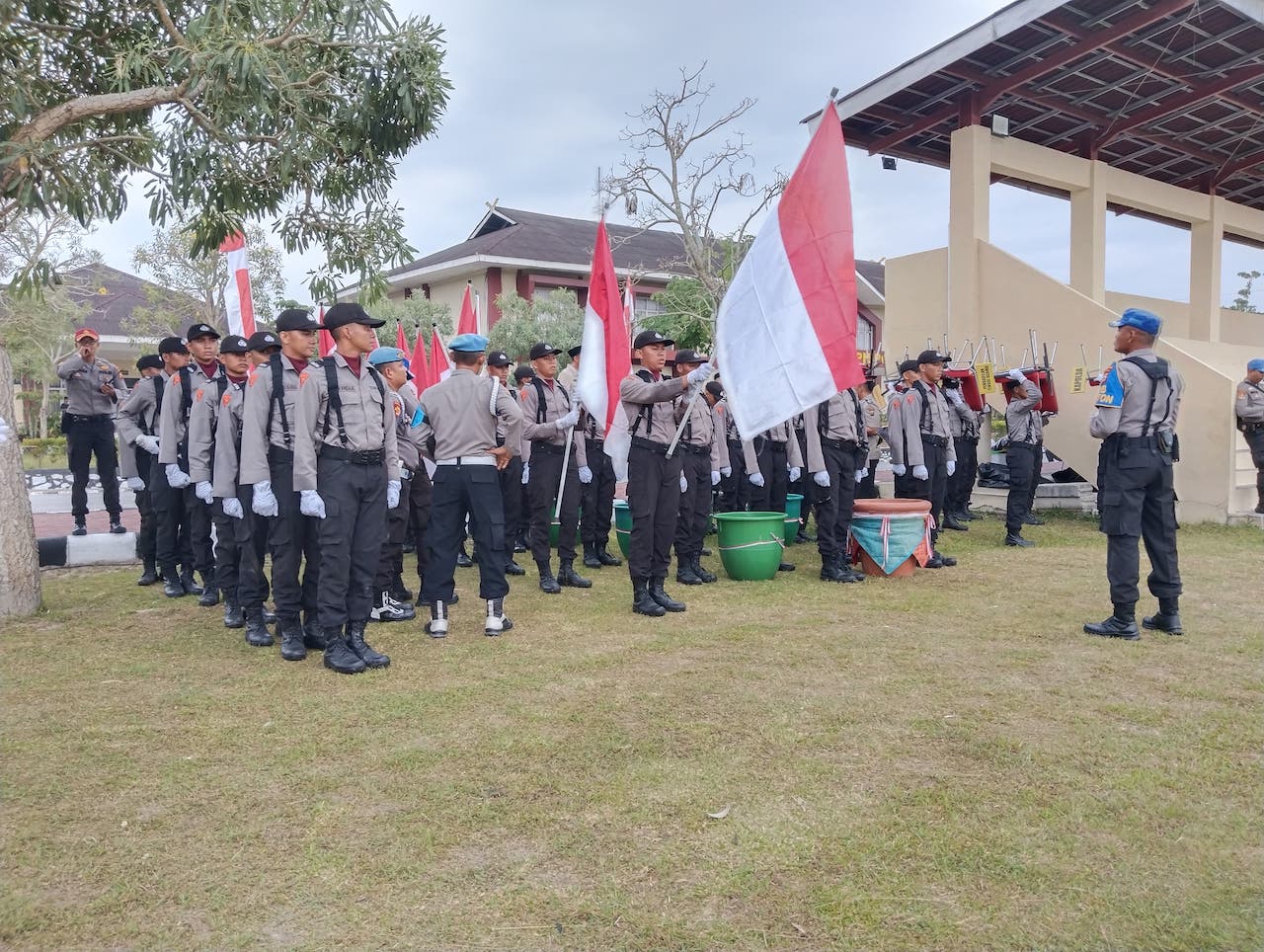 111 Calon Polisi Mulai Pendidikan di SPN Polda Riau
