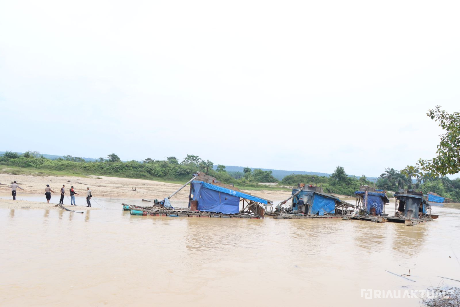 Sempat Ditertibkan Sebelumnya, Aktivitas PETI Kembali Terjadi di Desa Tanjung Pauh, Kuansing