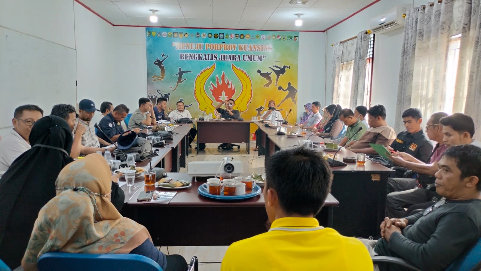 Jelang Porprov X Kuansing, KONI Bengkalis Gelar Rapat Finalisasi Persiapan Keberangkatan