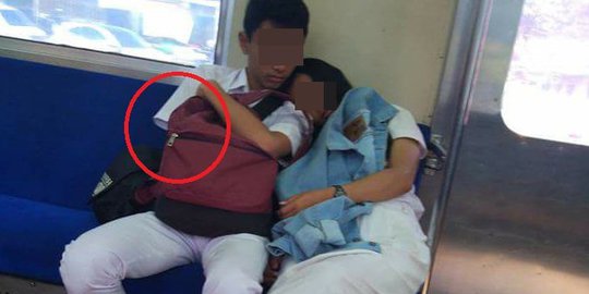 Saling Sandar di Commuter Line, Netter Nyari Tangan Kanan Si Cowok Kok Ilang?