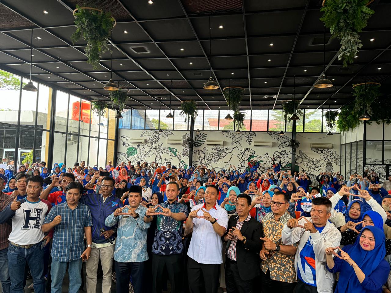 Agung dan Markarius Hadiri Deklarasi Team Sahabat AMAn, Siap Tempur di Pilkada Pekanbaru 2024