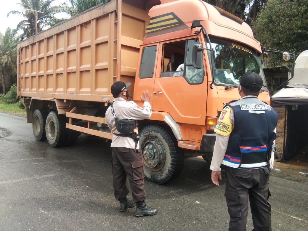 Operasi Yustisi, Polsek Kerumutan Temukan Masyarakat Tidak Patuhi Prokes Covid-19